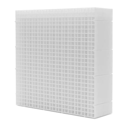 LINLAN 12 Pieces 11.8x11.8in (30X30cm) Aquarium Grid Plastic, Fish Tank Divider, Egg Crate for DIY Filtration and Bottom Protection in Aquascaping(White-No Accessories) - size: L 12Pcs