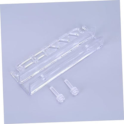 KESYOO Fish Tank Tweezers and Scissors Storage Rack Acrylic Aquarium Tool Holder for Organized Cleaning Wall-Mounted Accessory Rack for Aquatic Plants and Supplies