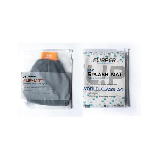 Flipper Flip-Mitt & Splash Mat – Super-Absorbent, Reusable, Waterproof, Non-Slip Aquarium Maintenance Kit