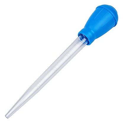 WEAVERBIRD Manual Fish Tank Water Changer Aquarium Dropper, 30ml Aquarium Clean Pipette Dropper, Fish Tank Cleaning Waste Remover, Aquarium Gravel Cleaning Straw, Blue - color: Blue
