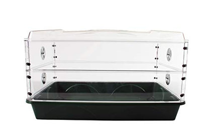 93807 Domed Propagator, 2 Height Extenders, Green - size: 2 Side Extenders with no Clip Set