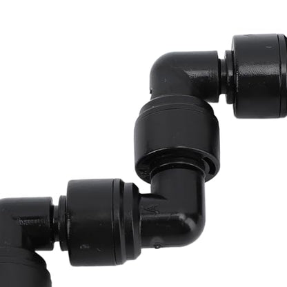Reptile Mister Nozzles, 360 Degree Adjustable Reptile Cooling System Nozzles, Fine Mist Spray for Rainforest Tank Greenhouse Courtyard, Durable Plastic and Copper Construction with