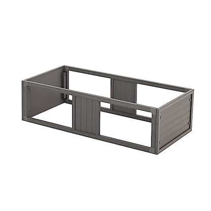 New Age Pet ECOFLEX Two Medium Reptile Enclosures with Matching Stacker and Cabinet Stand Set in Grey - color: Grey, size: Medium
