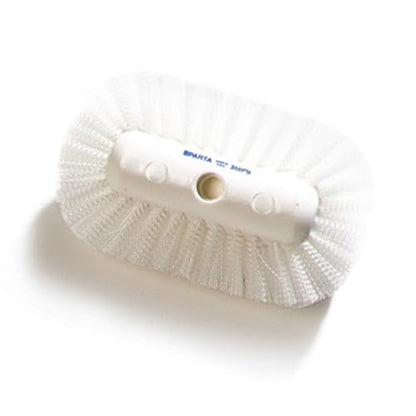 SPARTA 5-1/2" Tank and Kettle Scrub Brush Head Heavy-Duty Tile Brush, Handle Compatible (Sold Separately) for Access in Spacious Containers, Nylon Bristle, 9.5 x 5.5 x 4 Inches, White - size: 9.5 Inches