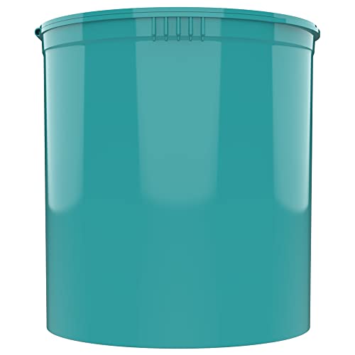 90 Dram CR Plastic Packaging Pop Top Containers - Child Resistant Travel Holder Vial Bottles - 60 qty (Aqua) - color: Aqua