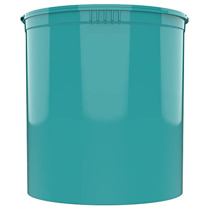 90 Dram CR Plastic Packaging Pop Top Containers - Child Resistant Travel Holder Vial Bottles - 60 qty (Aqua) - color: Aqua