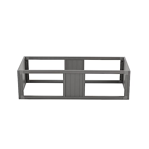New Age Pet ECOFLEX Large Grey Mojave Stacker for Reptile Habitats | 10 Year Limited Manufacturer's Warranty | Stackable Design, Accommodates Lighting Set-Up - color: Grey, size: Large