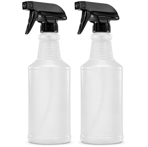 Bar5F 16 oz Spray Bottle Fine Mist and Spray- BPA-Free, Multipurpose | B5F Bottle System, Perfect for Light Cleaning, Gardening, Hydrogen Peroxide, Rubbing Alcohol, Leak-Proof, USA - style: Black (2-Pack) 16-Ounce