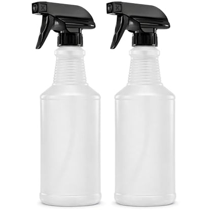 Bar5F 16 oz Spray Bottle Fine Mist and Spray- BPA-Free, Multipurpose | B5F Bottle System, Perfect for Light Cleaning, Gardening, Hydrogen Peroxide, Rubbing Alcohol, Leak-Proof, USA - style: Black (2-Pack) 16-Ounce