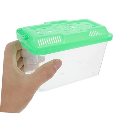 HEMOTON Desktop Handheld Portable Aquarium for Fish Turtles and Hamsters Pet Transport Box for Travel Versatile and Easy to Fish Tank Design