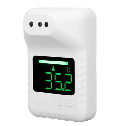 Wall Mounted Infrared Forehead Thermometer, Non Electronic Digital Wall Thermometer, USB Charging or Battery Operated, Wall Mounted Thermometer for Offices, Factories, Schools,