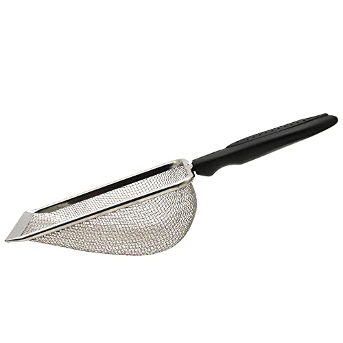 Reptile Sand Scooper,Stainless Steel Fine Mesh Reptile Substrate Scoop Terrarium Substrate Litter Cleaner Reptile Sand Shovel for Sand Bedding