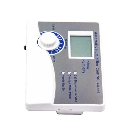 exuberant Model 60 Whole House Digital Humidistat Control Panel with Outdoor Temperature Sensor, 24V Universal Humidifier Controller