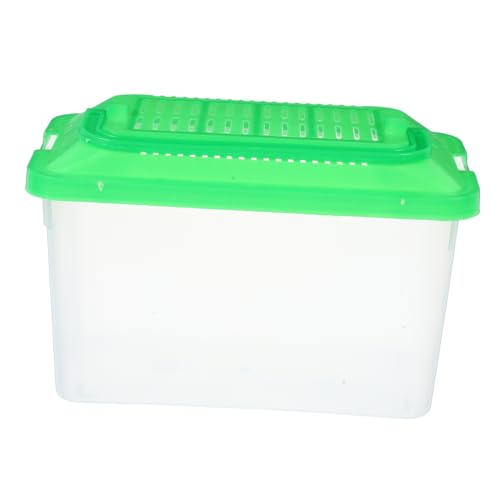Gatuida Portable Fish Tank Handle Multi-Functional Handheld Aquarium Container for Turtles and Hamsters Lightweight Easy to Clean Optimal Airflow Design Transparent