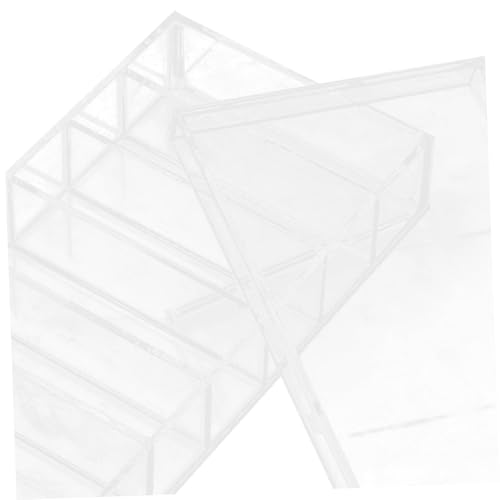 FUOYLOO Acrylic Incubation Tray with Lid 6-Compartment Impact-Resistant Laboratory Breeding Chamber Box for Sample and Specimen Observation and Organizing in Scientific Research