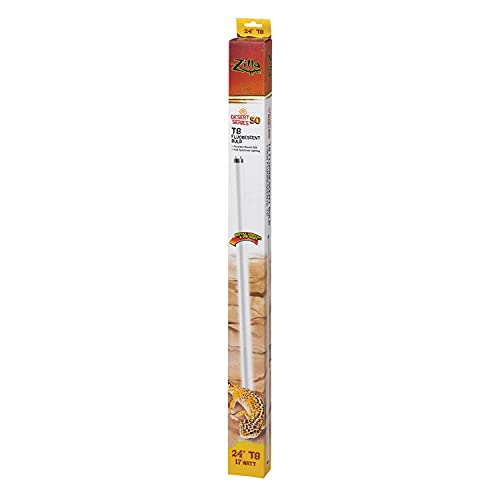 Zilla T8 Fluorescent Bulbs Desert Series 50, 17 Watts - size: 24" - 17 Watt, style: Desert