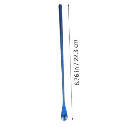 WOONEKY 2pcs Lizard Food Spoon Portable Pet Supply Scoop for Reptile Calcium Powder Feeding Tool - color: Blue