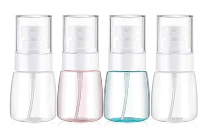 Spray Water Bottle Hair Mister Fine Mist Stylist Sprayers 360 Empty Small Misting Spritzer erfume Atomizer with Pump Clear Containers (4PCS/1oz) - color: 1oz - 4Pack 4