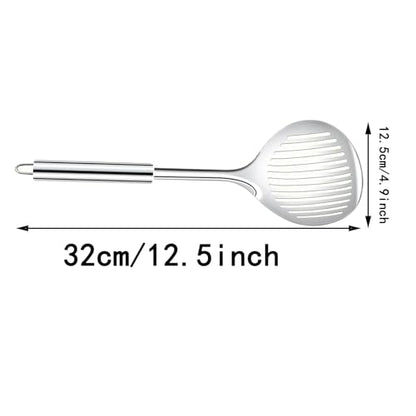 Cat Litter Scooper Accessories, Cat Litter Scoop Metal Cat Poop Sifter Pet Supplies with Non-Slip Long Handle Home Cat Scooper Stainless Steel Poop Sifting Cleaning for Litter Box