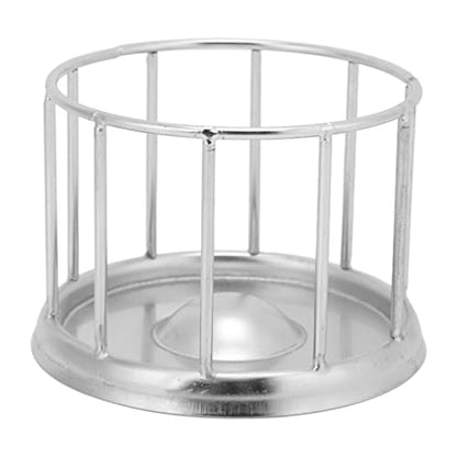 Plplaaoo Stainless Steel Tortoise Feeder–Reptile Food Dish with Round Railing Design | Anti Erosion Turtle Food Dish for Turtles, Lizards & Chameleons | Ideal Reptile Water Dish for Home or Pet Store - size: S