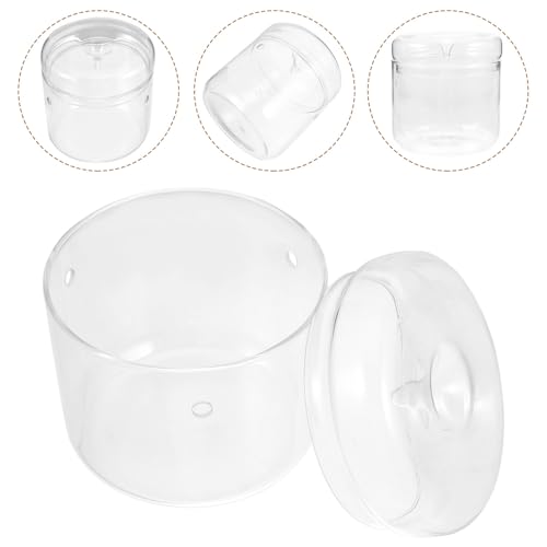 Alasum Micro Landscape Moss Terrarium Glass Container for Office Desktop, 12X12Cm Eco Bottle Planter with Ecosystem for Creative Indoor Plant Decoration