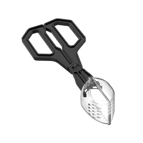 Reptiles Safe Feeding Tongs Clear Creature Catcher for Gentle Handling Ergonomic Grip Easy Maintenances Tool Reptiles Feeder Clamp - color: Black, size: A