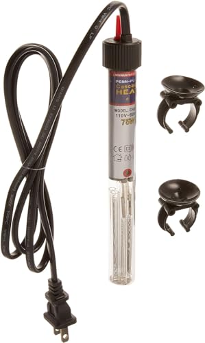 Penn-Plax Cascade Heat Aquarium Heater – Fully Submersible – Great for Freshwater and Saltwater Fish Tanks – 7.5” Length – 25 Watt