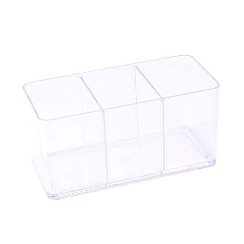 Acrylic Rectangle Shaped Betta 3-Compartment Aquarium Tank for Fish Tank Aquarium Clear,16.5x7.5X 8.5cm