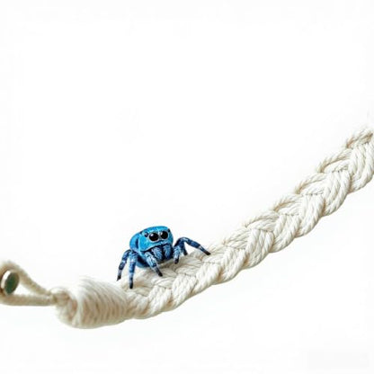 Jumping Spider Enclosure Accessories, Climbing Net & Fence for Reptiles | Spider Terrarium Decor,Jumping Spider Suspension Bridge,for Small Reptile Spoods Jumping Spider Habitat Accessories Set.