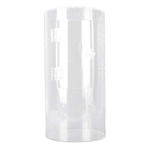 Tall Arboreal Tarantula Enclosure, Acrylic Reptile Terrarium with Front Opening Door for Jumping Spiders Lizards Snails, 6 x 6 x 12in 360 Visibility Secure Latch
