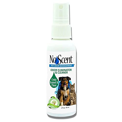 No Scent Crate Kennel & Floor Cleaner for Dog Run, Cat Carrier, Hard Surface Pet Odor & Stain Management (2 Fl Oz / 59 mL) - size: 2 Fl Oz (Pack of 1)