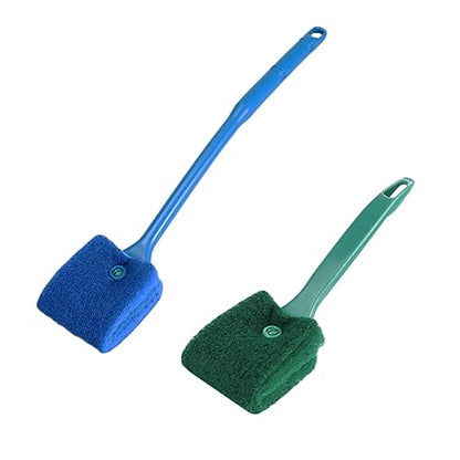 BESPORTBLE Lasting Fish Tank Cleaning Brush Pad Moss Sturdy Construction Comfortable to Hold Handle