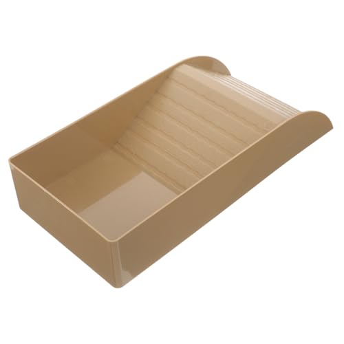 Turtle Basking Platform and Feeding Dish for Reptiles Multi-Functional Water Bowl for Turtles Tortoises Frogs and Lizards Plastic Grain Design