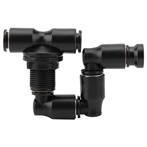 Gonetre Reptiles Mist Sprinkler, 360°Adjustable Reptile Nozzle, ine Mist Sprayer Nozzle, Reptiles Fogger Mist Sprinkler for Rainforest Pet Cooling System, Black