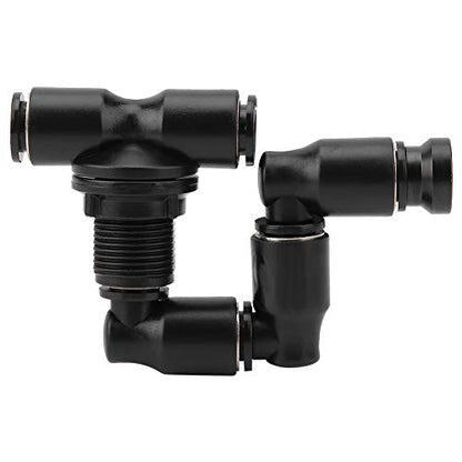 Gonetre Reptiles Mist Sprinkler, 360°Adjustable Reptile Nozzle, ine Mist Sprayer Nozzle, Reptiles Fogger Mist Sprinkler for Rainforest Pet Cooling System, Black