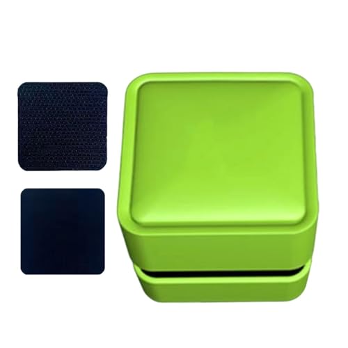 Aquarium Magnet Glass Cleaner Small Brush Scrubber Remover | Fish Tank Cleaning Tools for Home Kitchen Living Room Saltwater Algae Turtle Reptile Terrarium Water Wall Betta Fish Tank - color: Green