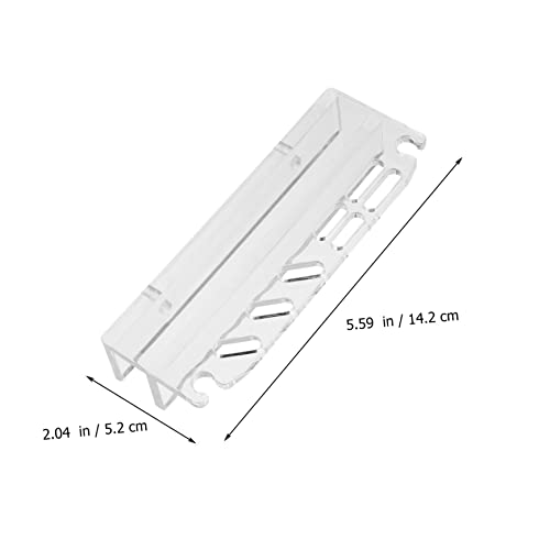 Mikikit Acrylic Aquarium Tool Holder Rack Storage Magnetic Cleaner Fish Tank Cleaning Tool Stand