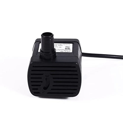 Mini Submersible Water Pump, 5V Aquarium Water Pump with USB Plug, Brushless Submersible Pump for Aquarium Fish, Pond