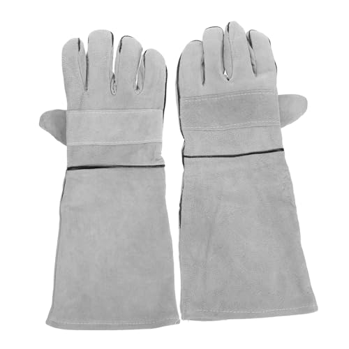 Mipcase 1 Pair Pet Handling Gloves Protective Gloves for Grooming Welding and Feeding Dogs Cats Birds and Reptiles Flexible Design for Safety and Versatility
