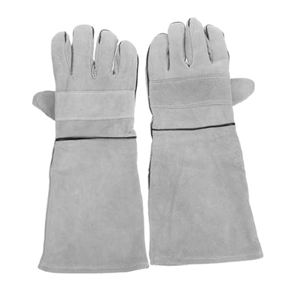 Mipcase 1 Pair Pet Handling Gloves Protective Gloves for Grooming Welding and Feeding Dogs Cats Birds and Reptiles Flexible Design for Safety and Versatility