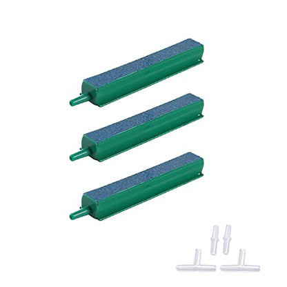 Fish Tank 4 inch Air Bubble 3-Piece Air Stone Bars for Aquarium | Air Stone Bar Hydroponics with Connectors - size: 4 inch 3 pcs