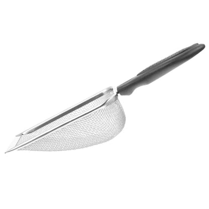 COHEALI Stainless Steel Reptile Litter Shovel with Fine 6-mesh Sand Sifter, Mesh Size 3.8x3.8mm, Flat Sand Shovel Head and Curved Blade for Efficient Cleaning of Gecko Tanks and Bearded
