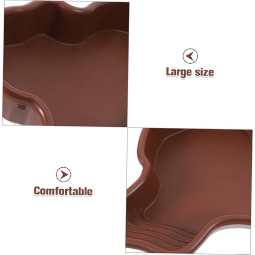Turtle Habitat Soaking Tub Large Tortoise Pool for Reptiles Water Dish Feeding Basin for Aquatic Frogs and Terrarium Decor Comfortable Bathing Experience for Turtles