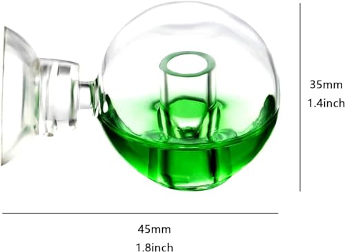 FZONE Aquatic CO2 Glass Drop Checker PH Monitor for Aquarium Plant Fish Tank