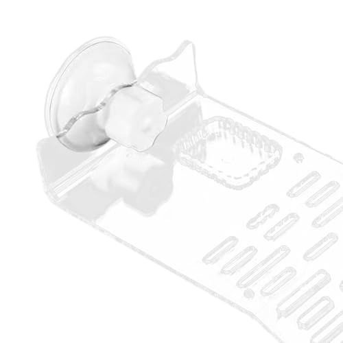 Reptile Resting Platform for Turtles with Suction Base for Aquatic Environments, Clear S - color: Clear S