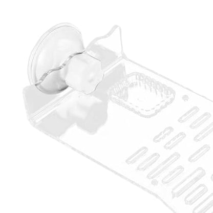 Reptile Resting Platform for Turtles with Suction Base for Aquatic Environments, Clear S - color: Clear S
