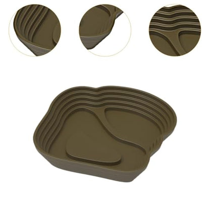 Reptile Bathing Pool Reptile Feeding Water Bowl Turtle Water Bowl Reptile Feeding Dish for Bearded Dragons Pet Supplies Bath, Small, Green - color: Small, size: Green