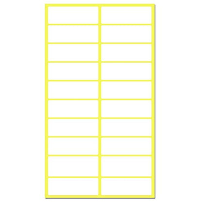 500 Pack, 1.5" x 0.5" - File Folder Labels Stickers, Matte White - size: 0.5" x 1.5" | 500 Labels