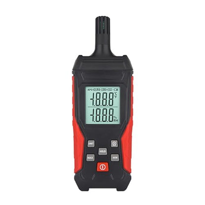 HFS(R) Temperature & Humidity Meter Detector Digital Hygrometer Handheld Industrial Home Indoor - Ambient, Relative Humidity, LCD Backlight, Min/Max Hold