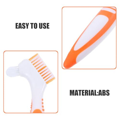 BESPORTBLE 3pcs Turtle Cleaning Brushes Portable Mud Remover for Aquatic Tortoise and Turtle Tank Use, Orange Sturdy Brush Set for Reptile Shell Maintenance